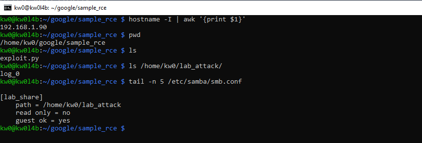 Payload generation output