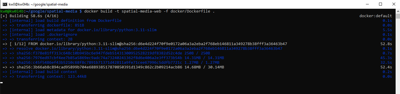 Docker Build Output